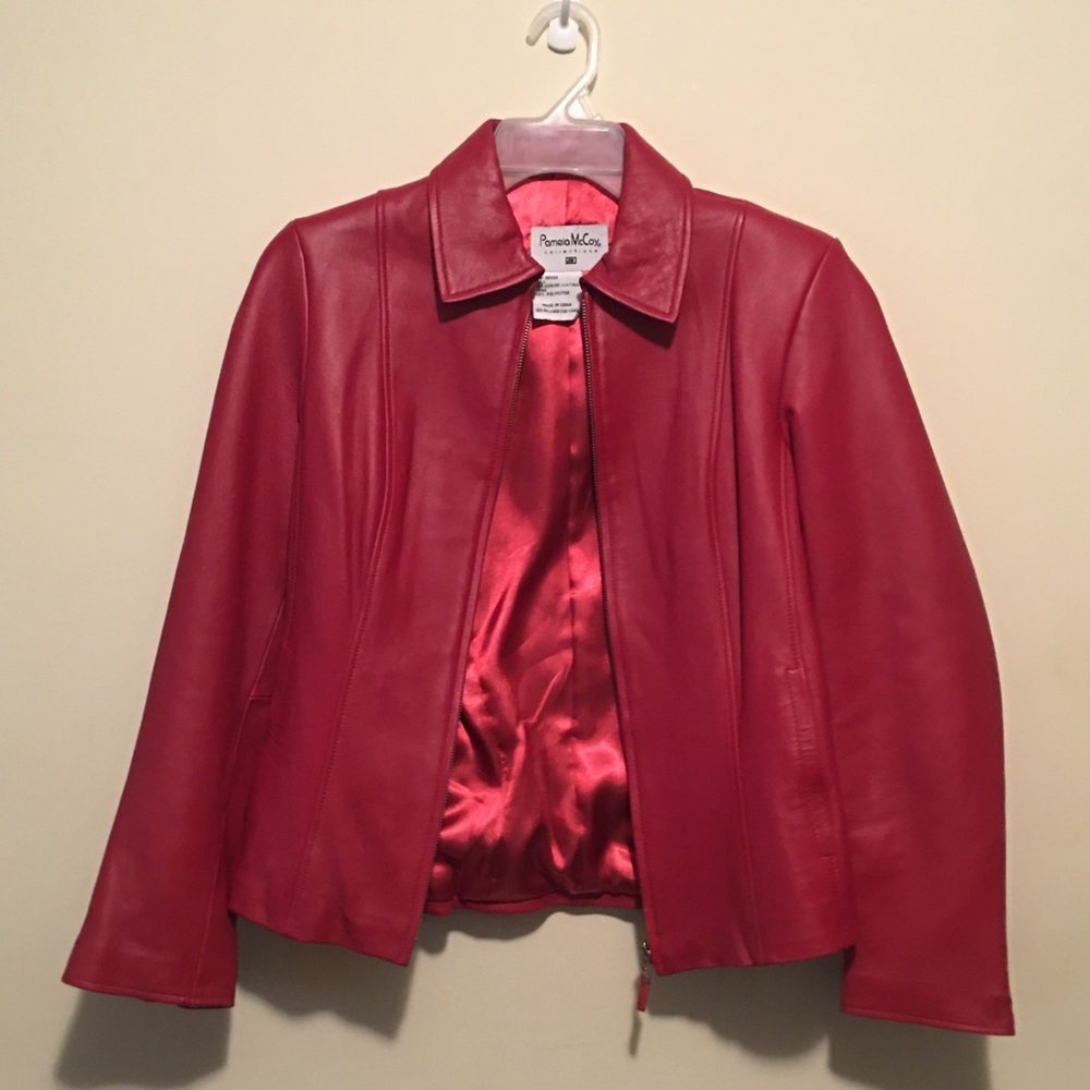 Pink “Pamela McCoy” Leather Jacket